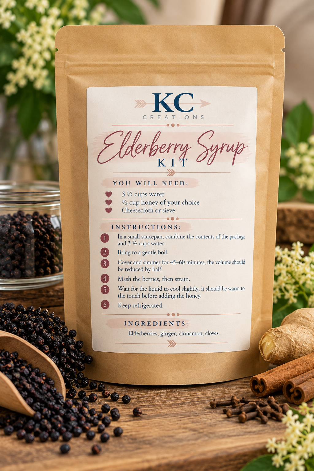 Elderberry Syrup Kit