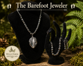 Orthoceras Fossil Jewelry Set with necklace, bracelet and earrings by The Barefoot Jeweler