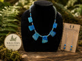 Graduated Ocean Jasper Necklace and Earrings Set by The Barefoot Jeweler